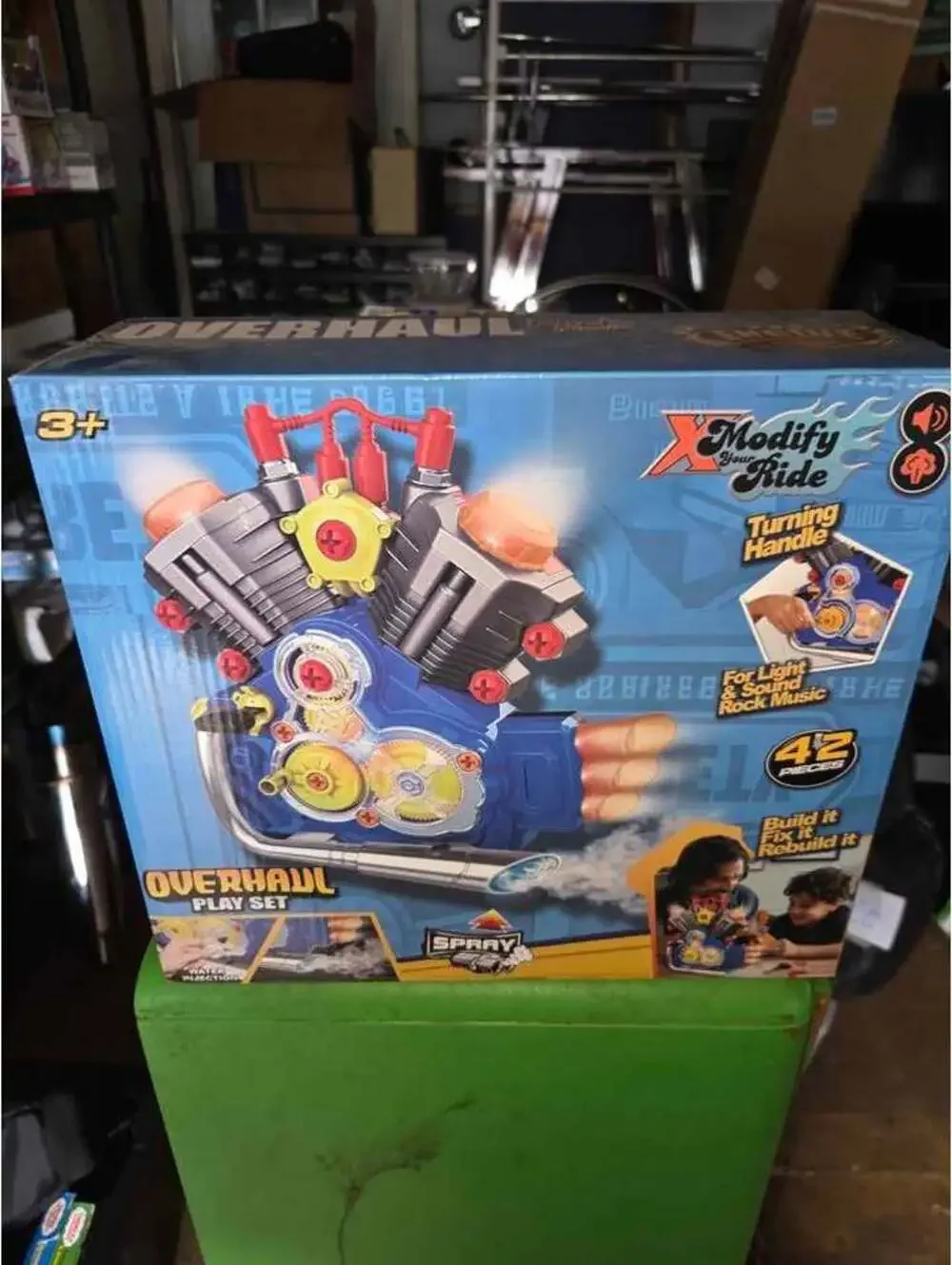 Kids toy engine playset